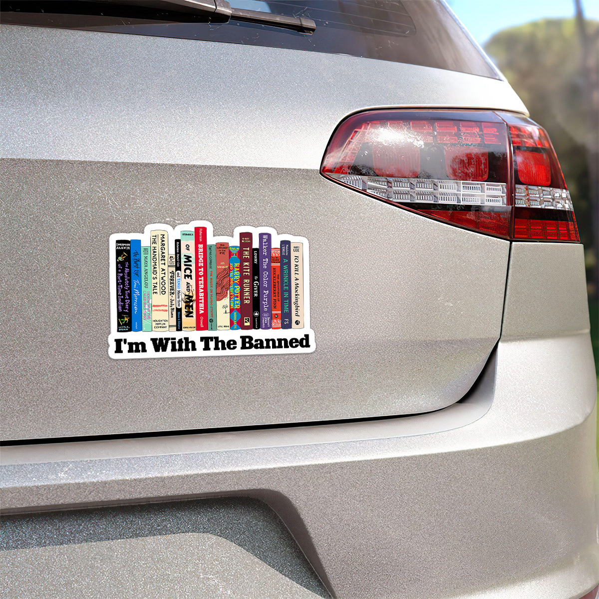 I'm With The Banned - Personalized Book Sticker