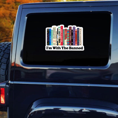 I'm With The Banned - Personalized Book Sticker