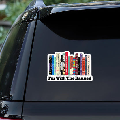 I'm With The Banned - Personalized Book Sticker