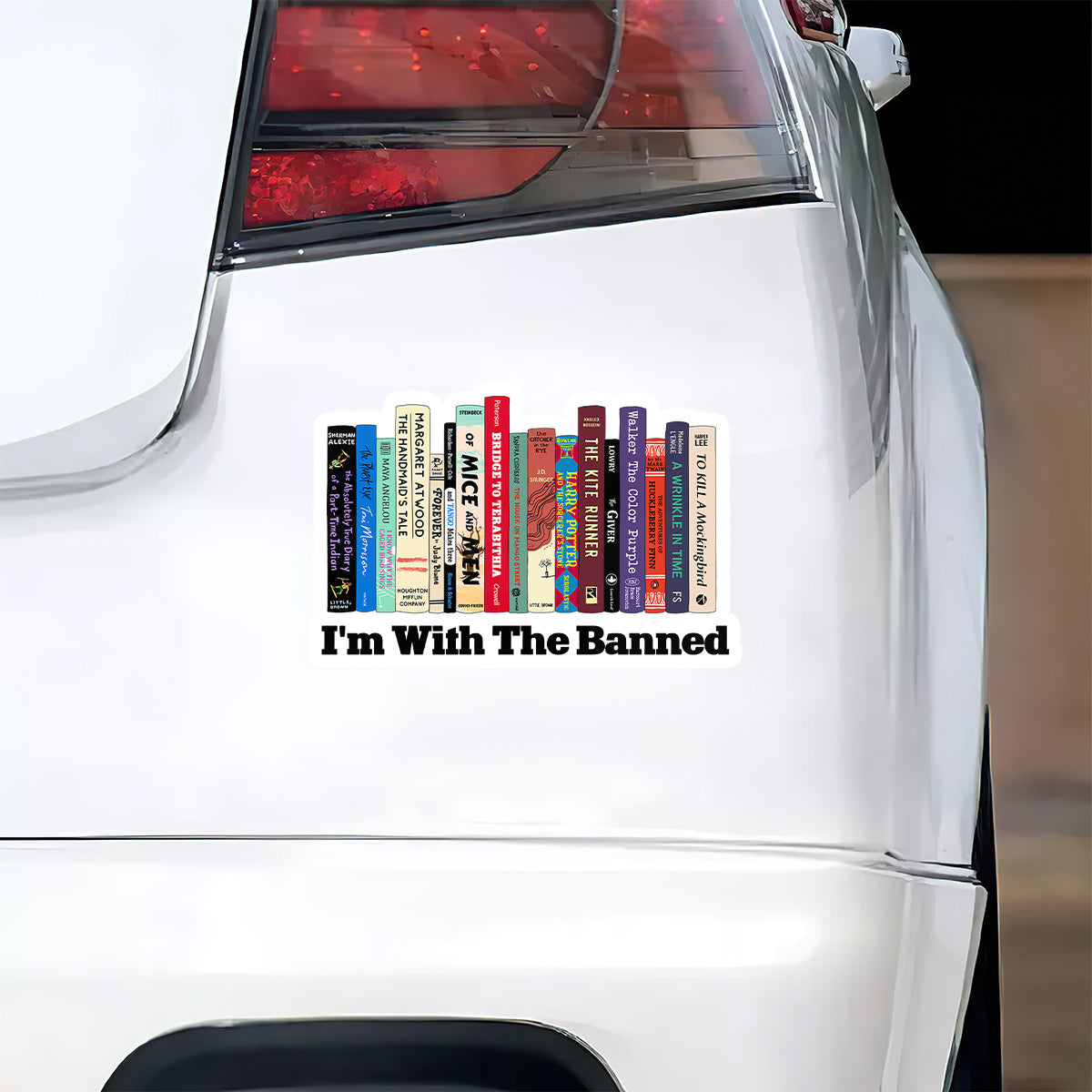 I'm With The Banned - Personalized Book Sticker