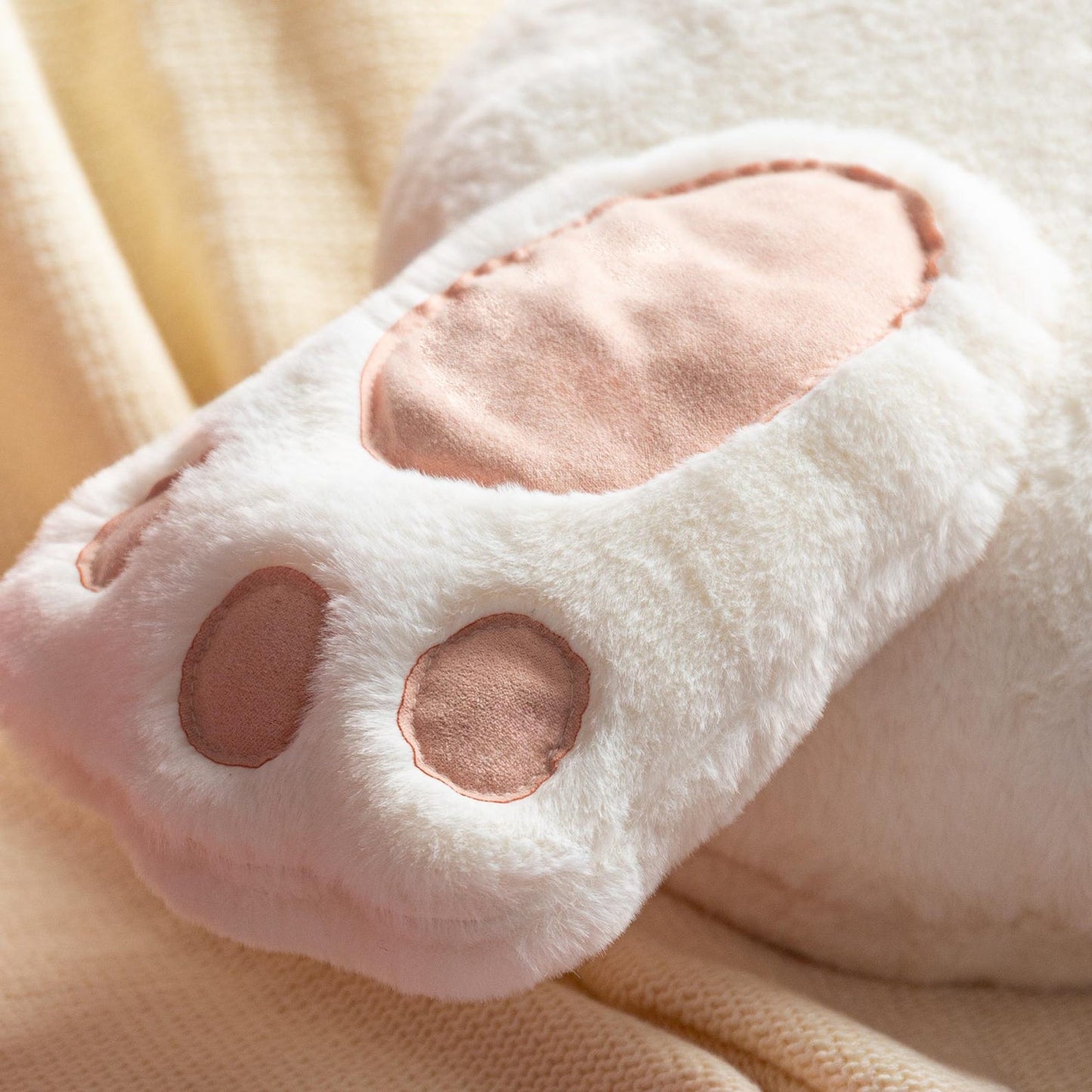 Cute Bunny Tail Throw Pillow Plush Rabbit Butt