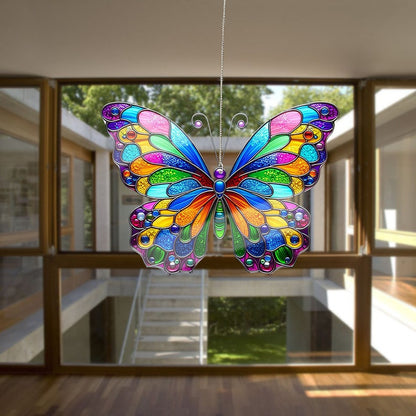 Butterfly Acrylic Window Hanging, Butterfly Lovers Gift, Cololor Butterfly Acrylic Hangings, Home Decor, Garden Gift