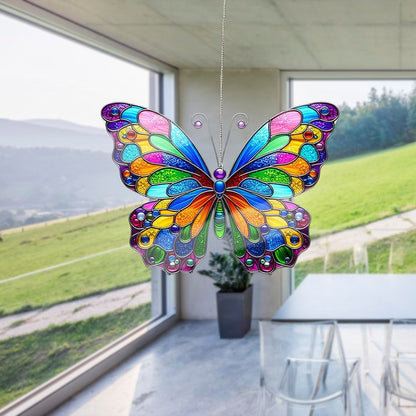 Butterfly Acrylic Window Hanging, Butterfly Lovers Gift, Cololor Butterfly Acrylic Hangings, Home Decor, Garden Gift