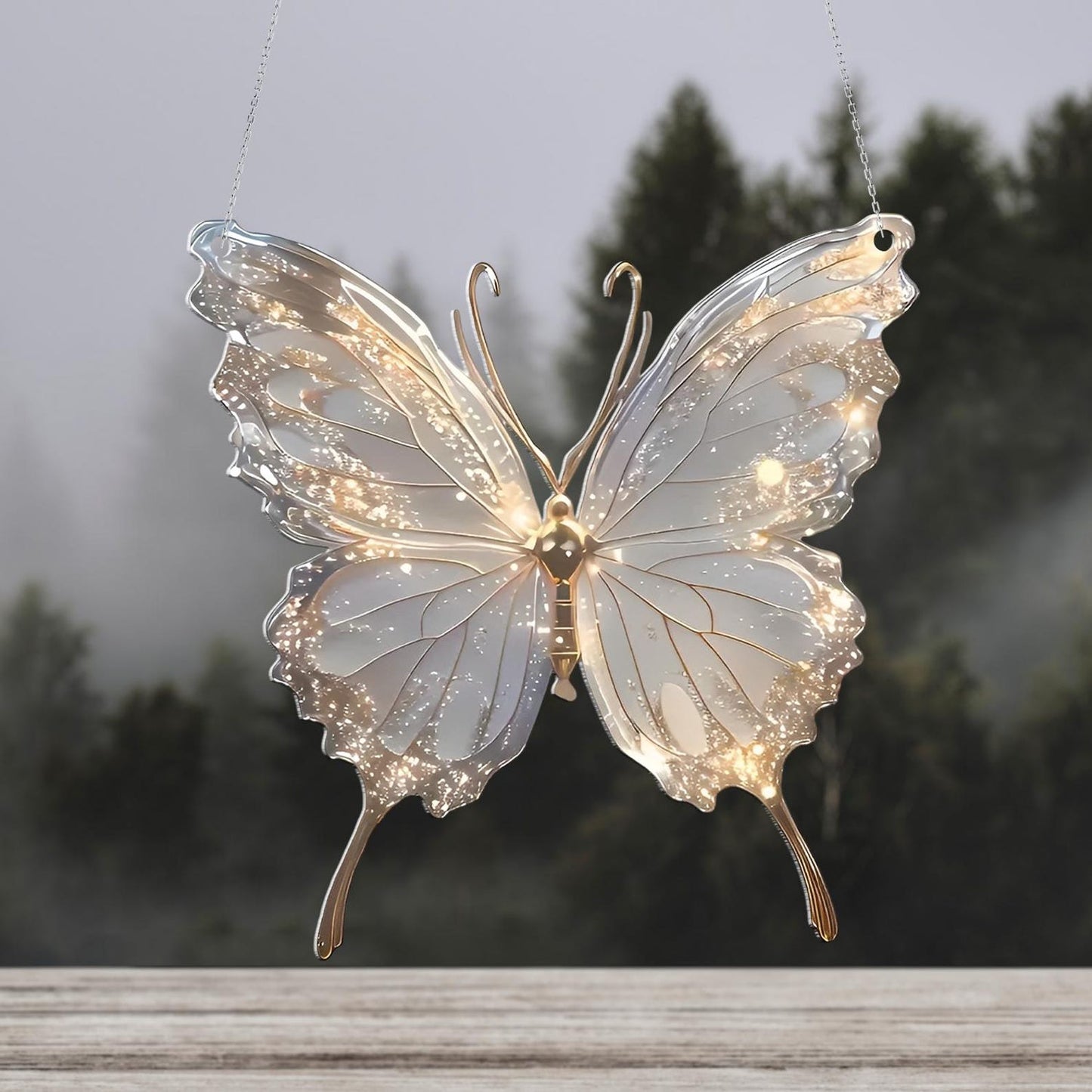 Beautiful Butterfly - Personalized Butterfly Acrylic Window Hanging