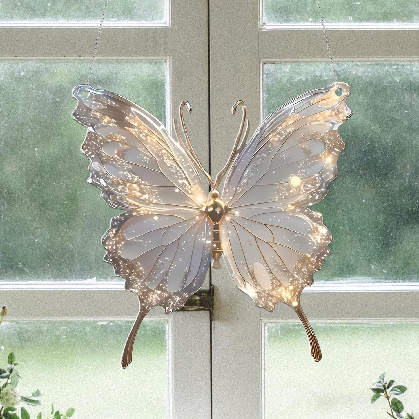 Beautiful Butterfly - Personalized Butterfly Acrylic Window Hanging