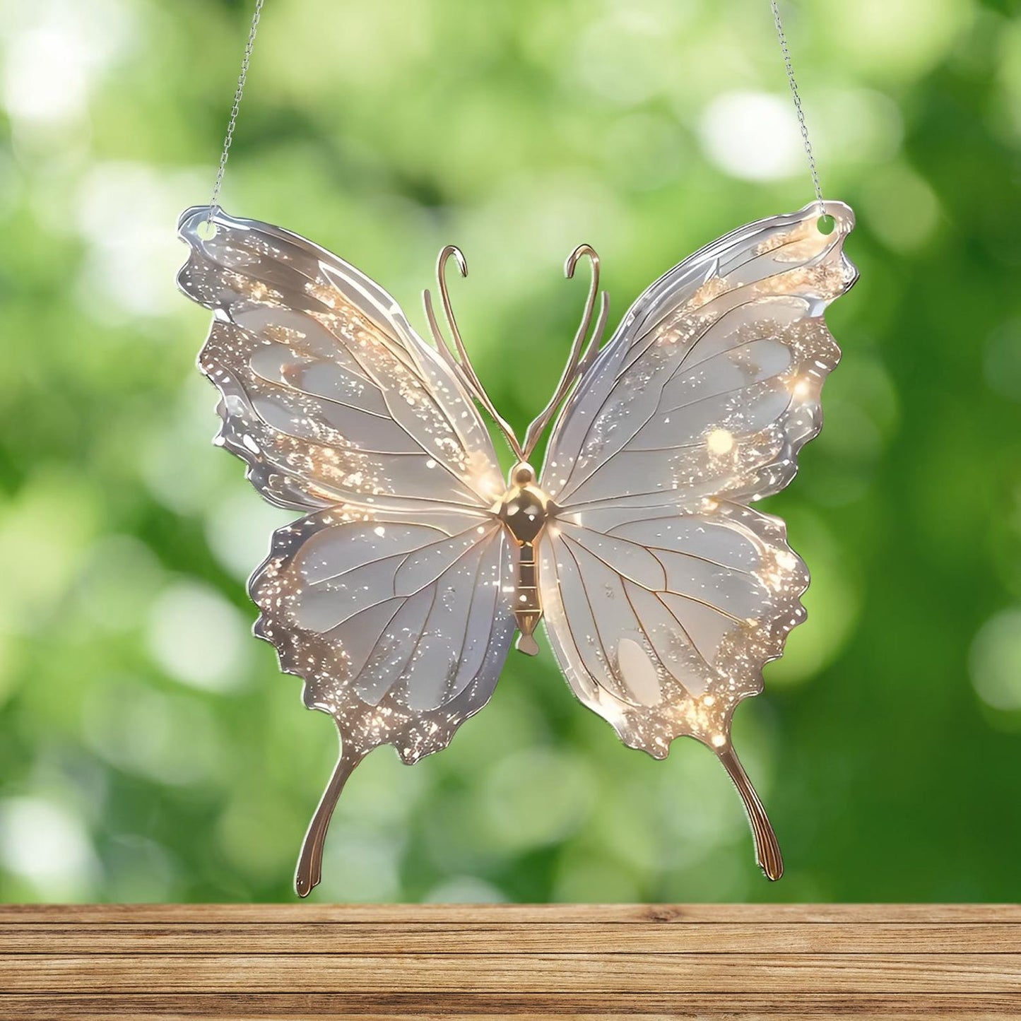 Beautiful Butterfly - Personalized Butterfly Acrylic Window Hanging