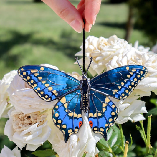 Blue Butterfly Arcylic Window Hangings - Decor Home