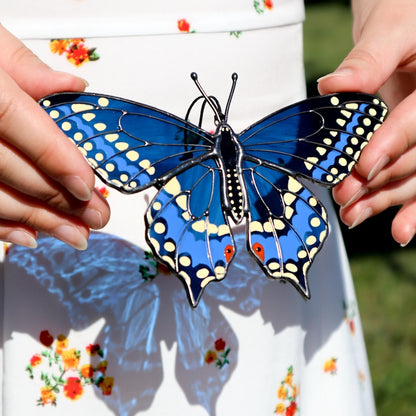 Blue Butterfly Arcylic Window Hangings - Decor Home