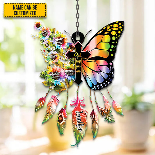 Butterfly God Says You Are acrylic window - Personalized Acrylic Window