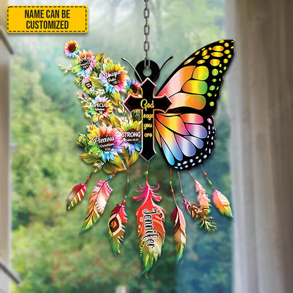Butterfly God Says You Are acrylic window - Personalized Acrylic Window