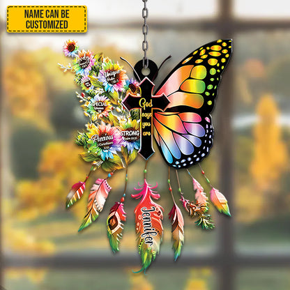 Butterfly God Says You Are acrylic window - Personalized Acrylic Window