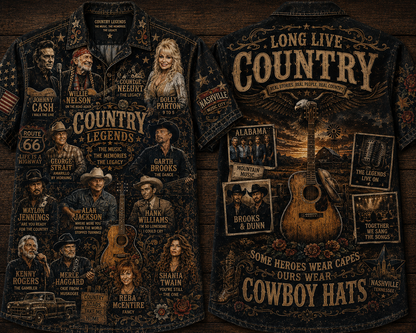 Country Music Hawaiian Shirt - Vintage Music Fan Gift 2