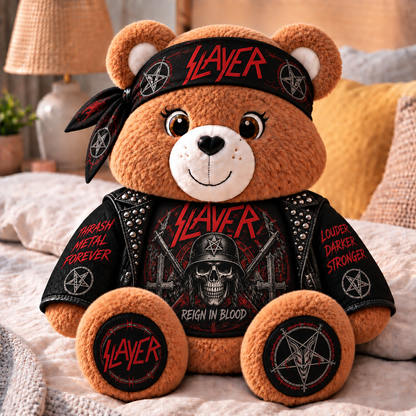 Aerosmith Custom Shaped Bear Pillow – Dream On Rock & Roll Legend Inspired Gift for Aerosmith Fans