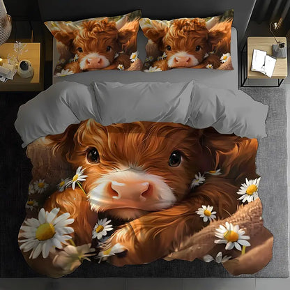 Cute Cow Pattern Bedding Set