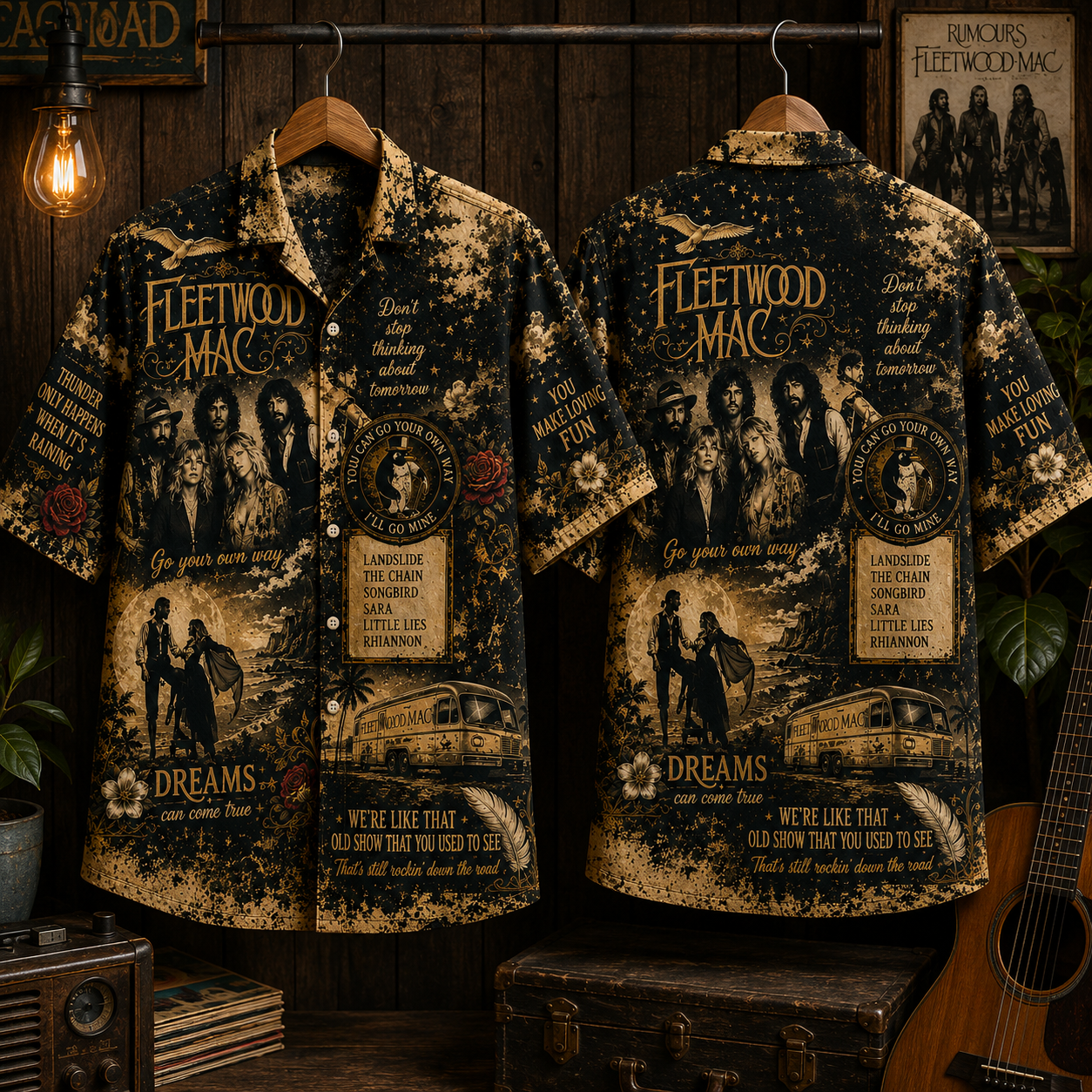 Fleetwood Mac Hawaiian Shirt - Vintage Music Fan Gift 2