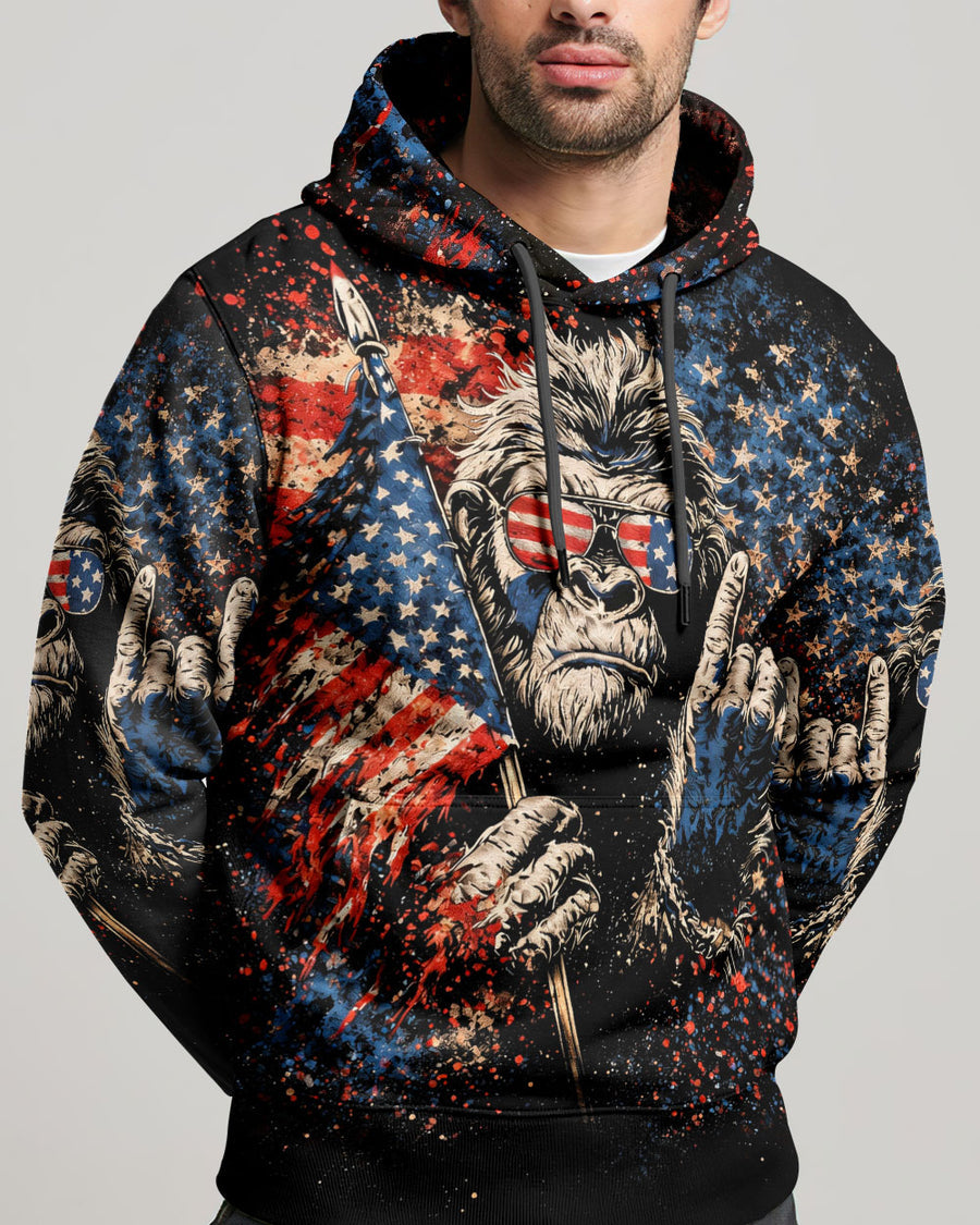 BIGFOOT GRUNGE STARS AND STRIPES ALL OVER PRINT SHIRT