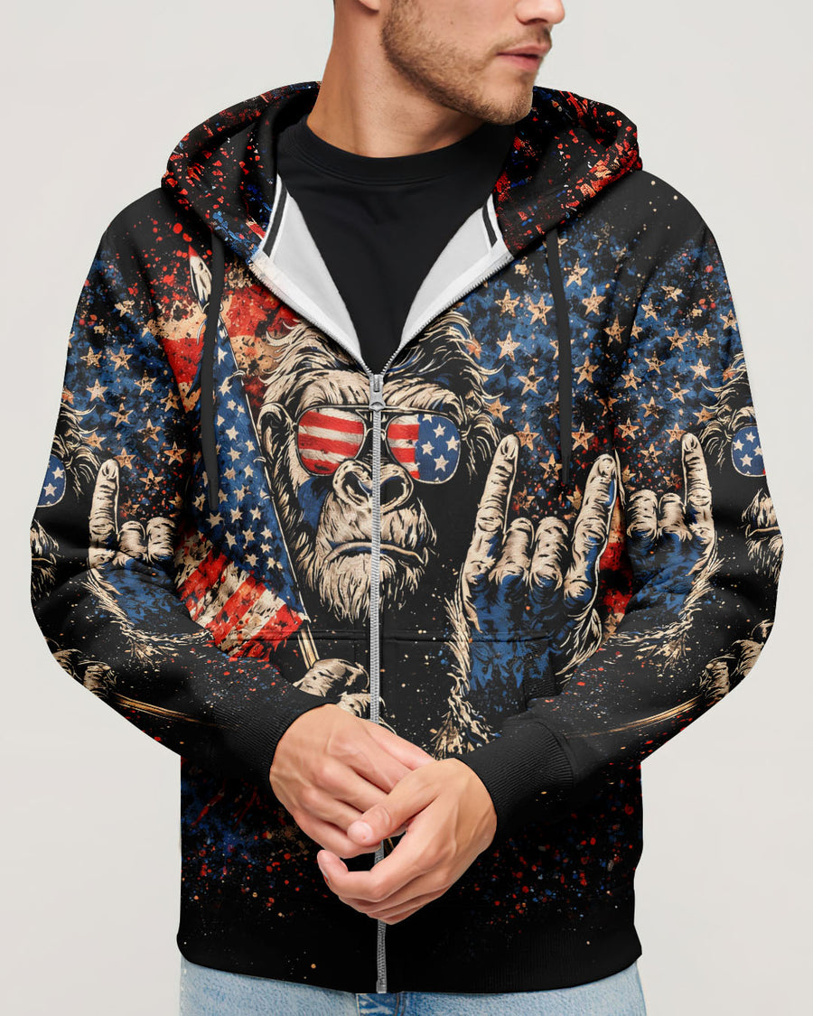 BIGFOOT GRUNGE STARS AND STRIPES ALL OVER PRINT SHIRT