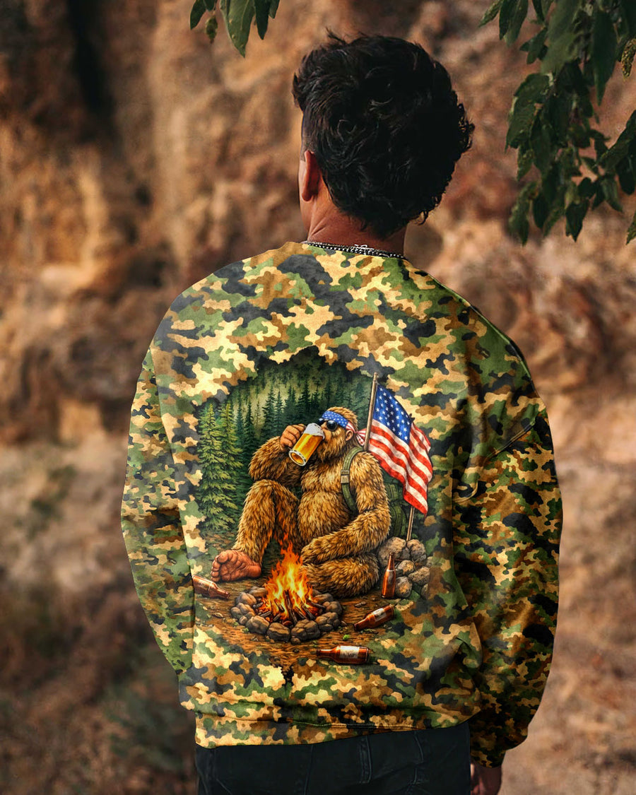 BIGFOOT CAMPFIRE CAMOUFLAGE ALL OVER PRINT SHIRT