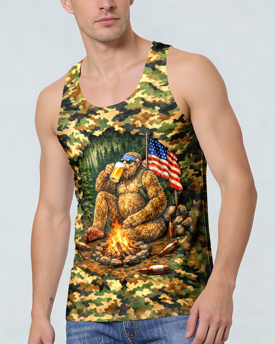 BIGFOOT CAMPFIRE CAMOUFLAGE ALL OVER PRINT SHIRT