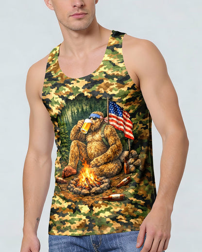 BIGFOOT CAMPFIRE CAMOUFLAGE ALL OVER PRINT SHIRT