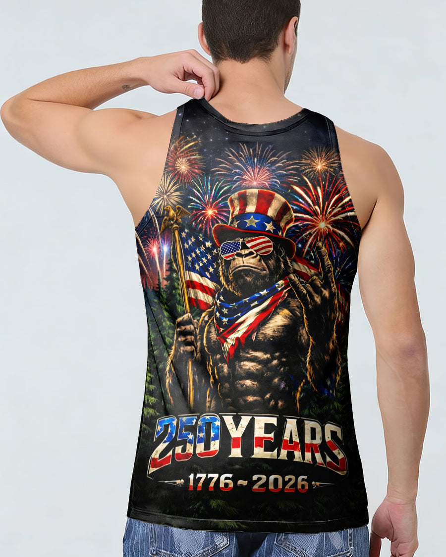 BIGFOOT FIREWORK STARS AND STRIPES ALL OVER PRINT SHIRT