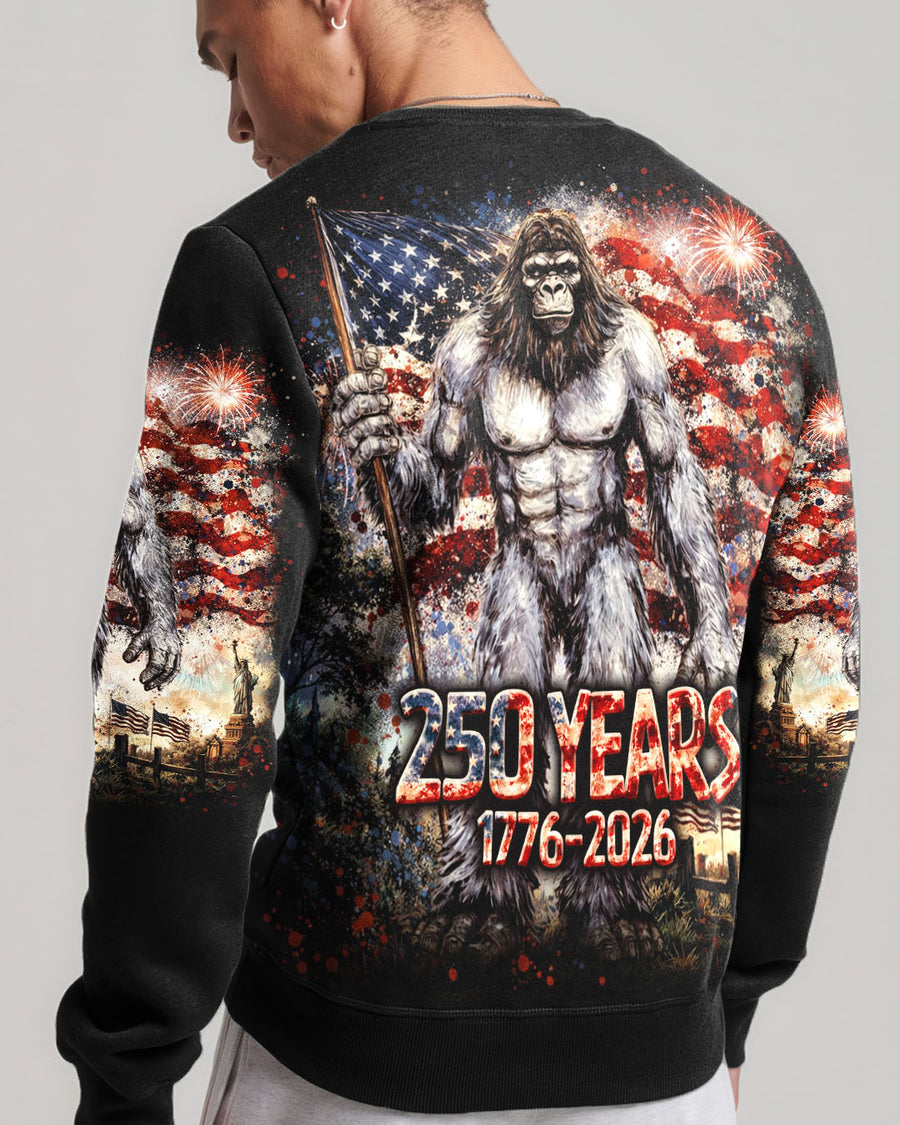BIGFOOT FIREWORK STARS AND STRIPES ALL OVER PRINT SHIRT