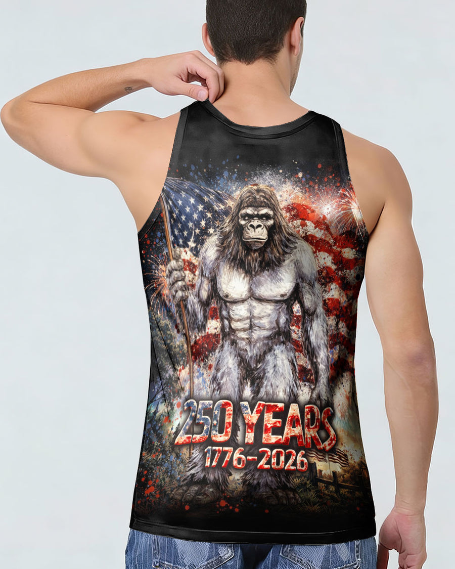 BIGFOOT FIREWORK STARS AND STRIPES ALL OVER PRINT SHIRT