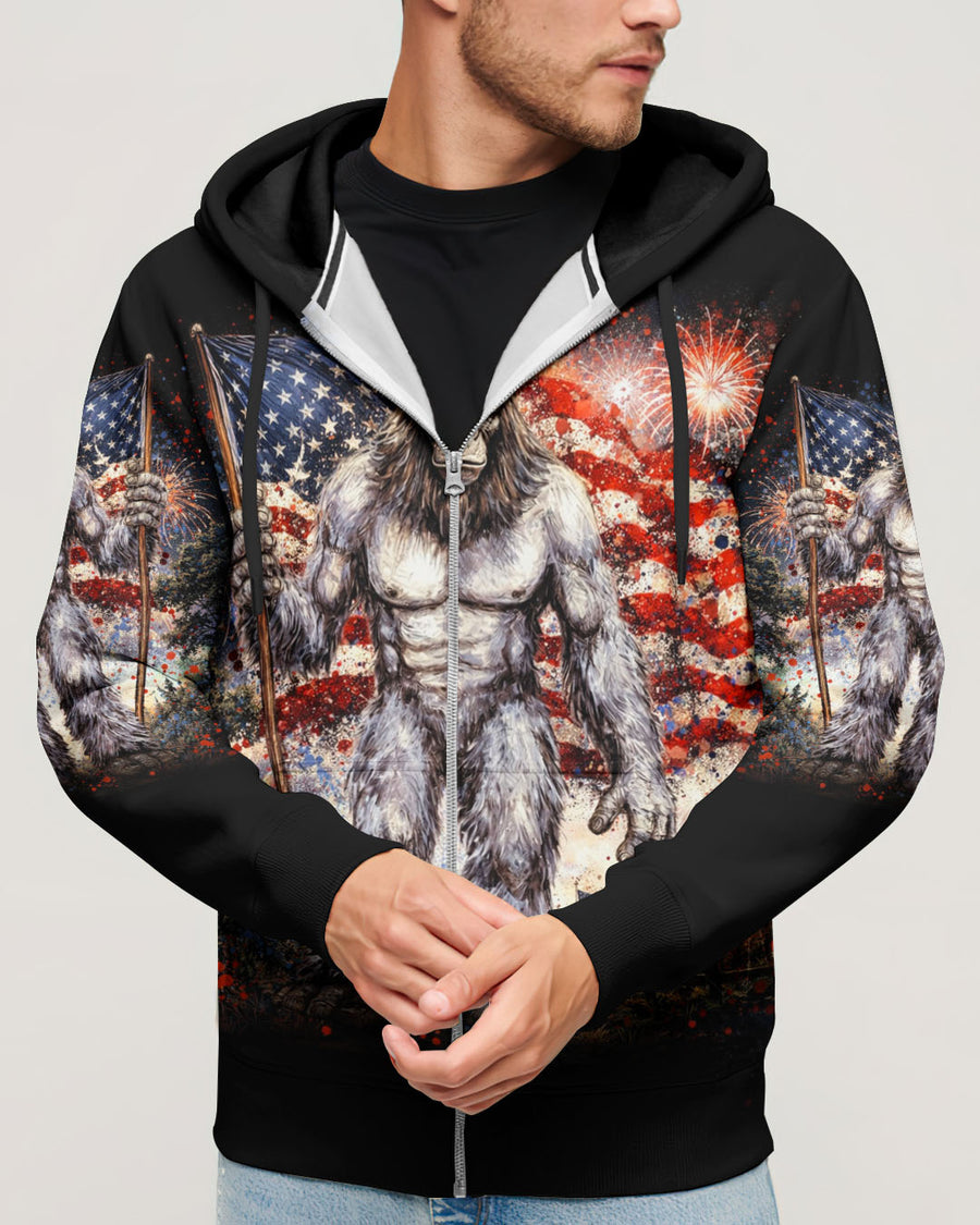 BIGFOOT FIREWORK STARS AND STRIPES ALL OVER PRINT SHIRT