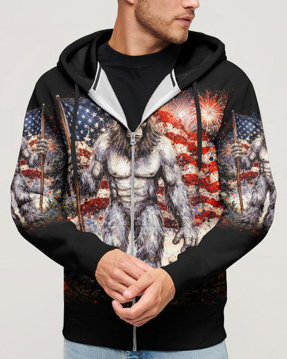 BIGFOOT FIREWORK STARS AND STRIPES ALL OVER PRINT SHIRT