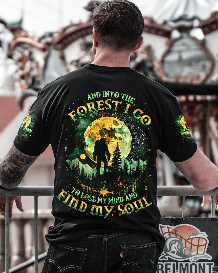 AND INTO THE FOREST I GO BIGFOOT ALL OVER PRINT