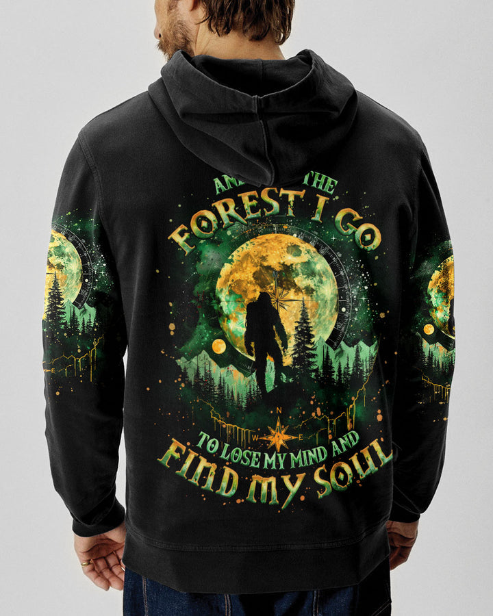AND INTO THE FOREST I GO BIGFOOT ALL OVER PRINT
