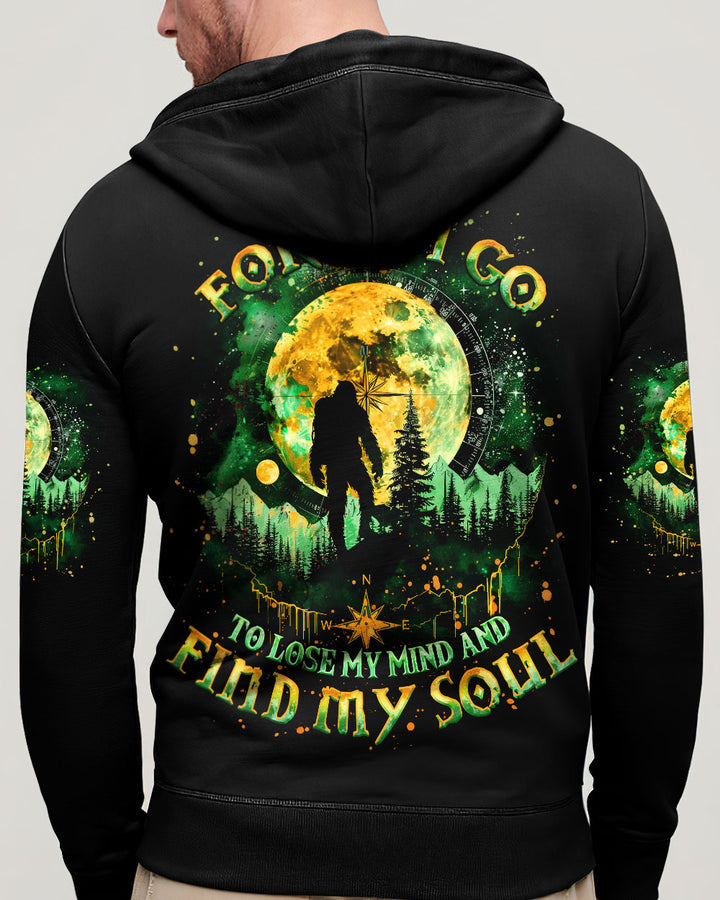 AND INTO THE FOREST I GO BIGFOOT ALL OVER PRINT
