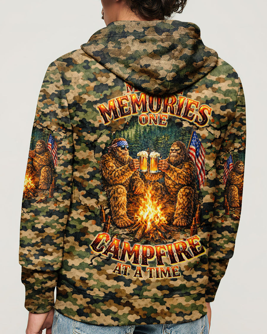 MAKING MEMORIES ONE CAMPFIRE AT A TIME BIGFOOT CAMOUFLAGE ALL OVER PRINT SHIRT