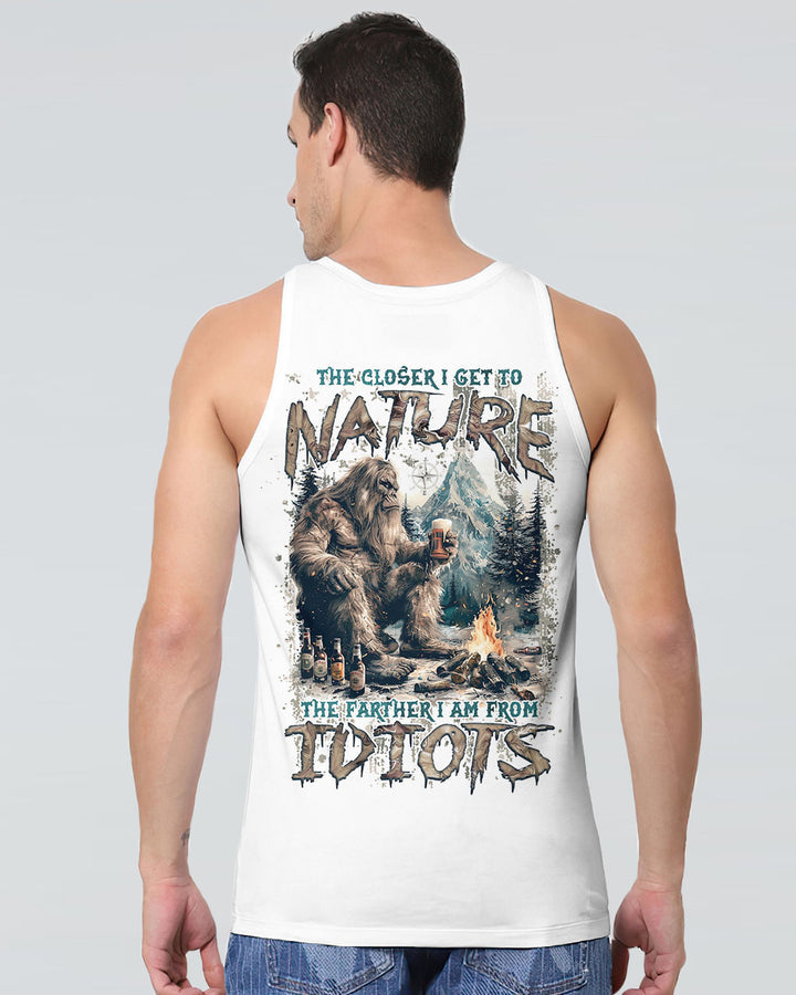 THE CLOSER I GET TO NATURE BIGFOOT ALL OVER PRINT