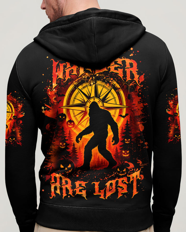 NOT ALL WHO WANDER ARE LOST BIGFOOT HALLOWEEN ALL OVER PRINT