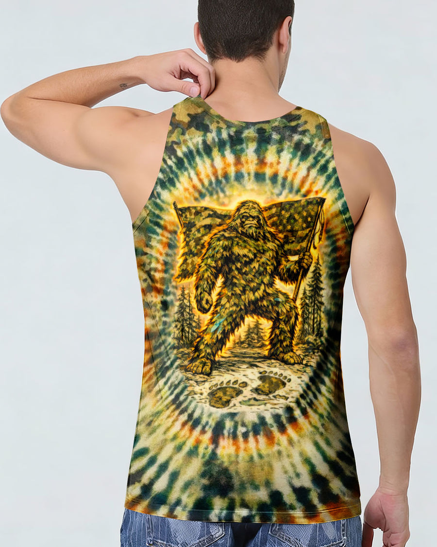 BIGFOOT WITH FLAG CAMOUFLAGE ALL OVER PRINT SHIRT