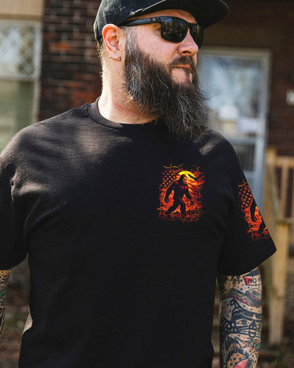 NOT ALL WHO WANDER ARE LOST BIGFOOT ALL OVER PRINT