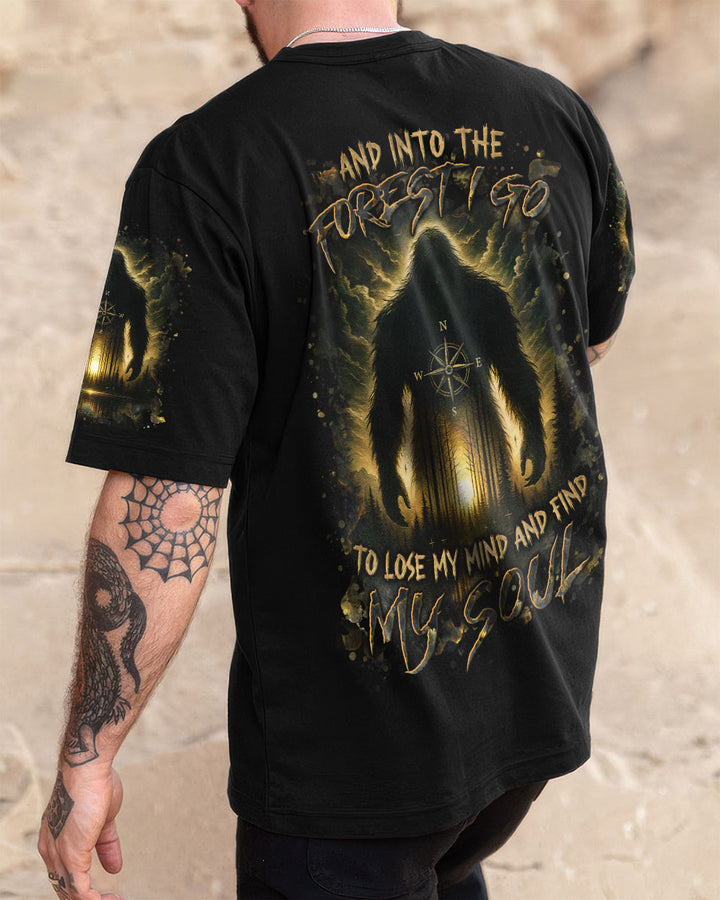 AND INTO THE FOREST I GO BIGFOOT ALL OVER PRINT