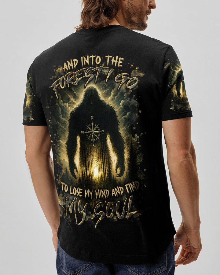 AND INTO THE FOREST I GO BIGFOOT ALL OVER PRINT