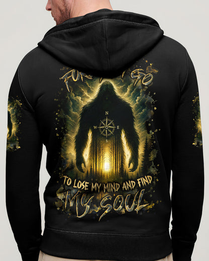 AND INTO THE FOREST I GO BIGFOOT ALL OVER PRINT