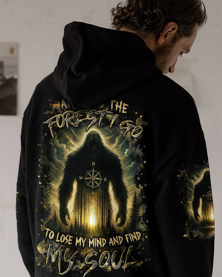 AND INTO THE FOREST I GO BIGFOOT ALL OVER PRINT