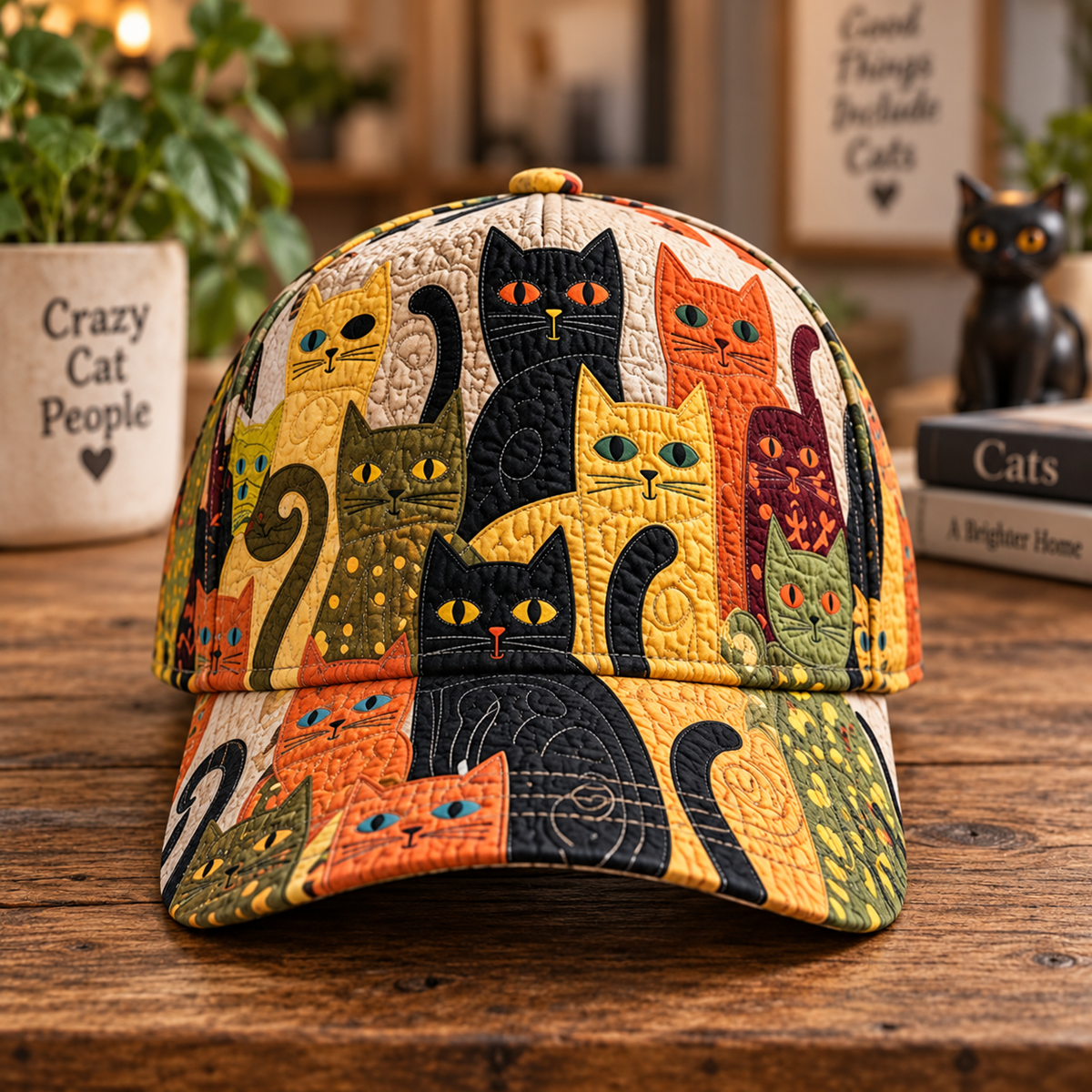Colorful Cats Patchwork Classic Cap – Cute Animal Gift Lovers