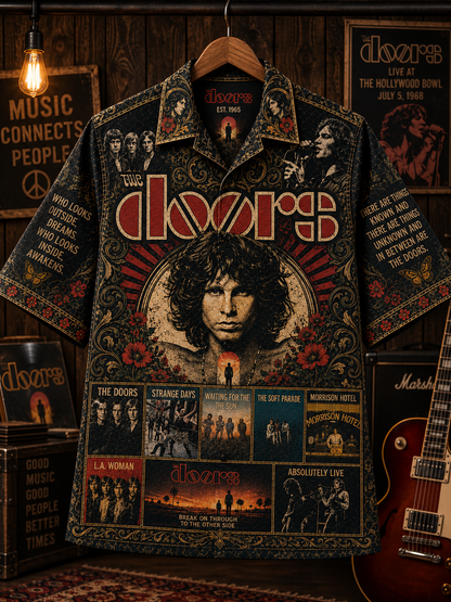 The Doors Hawaiian Shirt - Vintage Music Rock Fan Gift