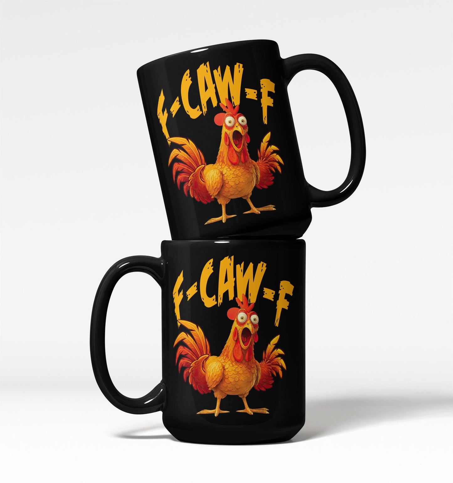 Funny F-Caw-F Chicken Coffee Mug