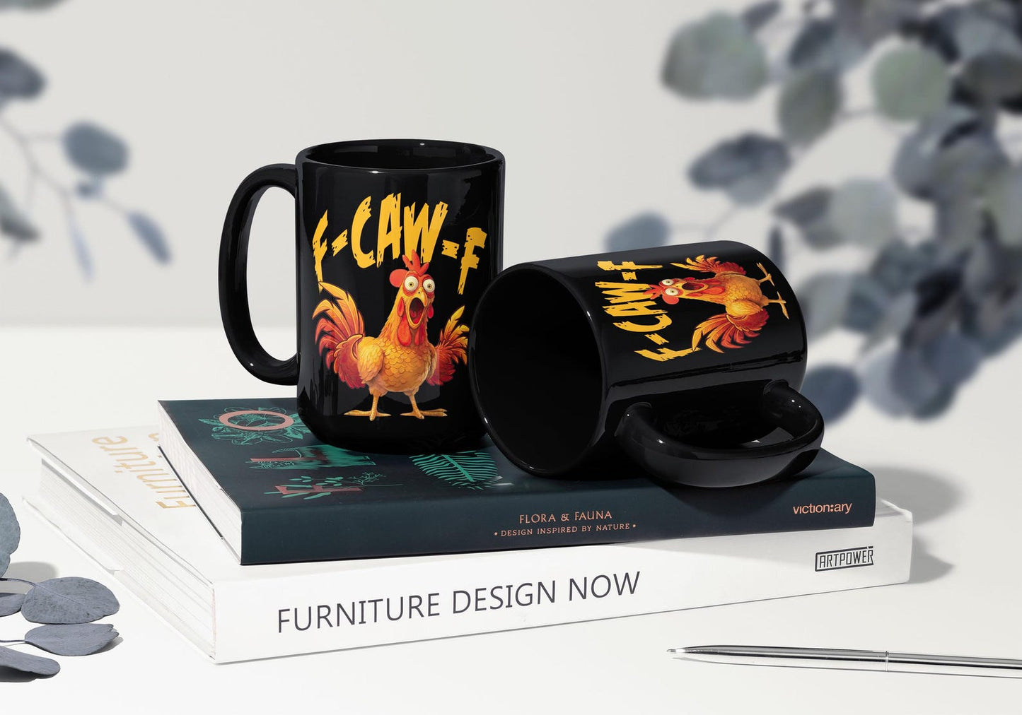 Funny F-Caw-F Chicken Coffee Mug