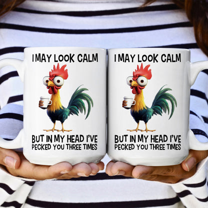 Funny Chicken Mug Gift - I've Pecked You