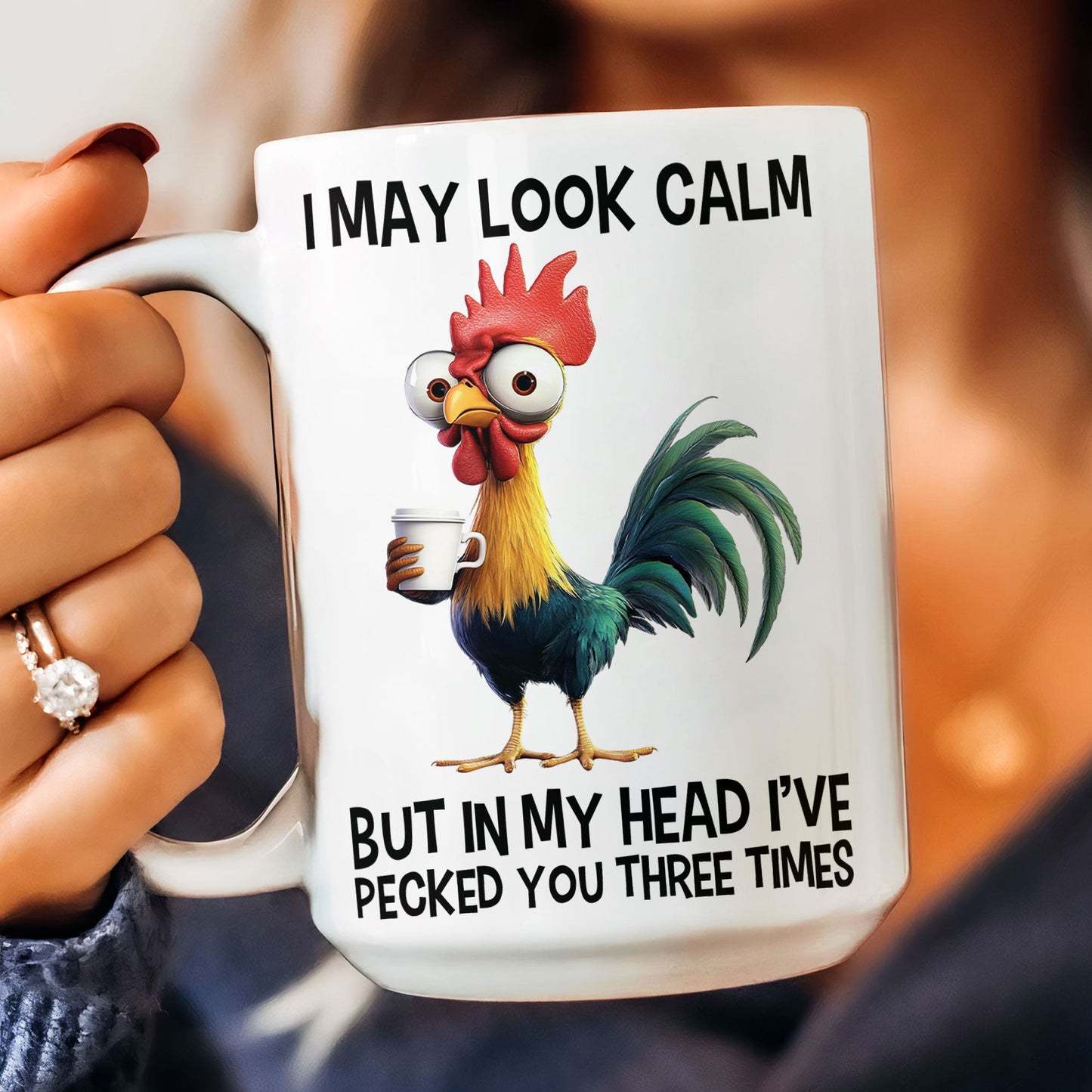 Funny Chicken Mug Gift - I've Pecked You
