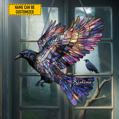 Raven Glow - Personalized Acrylic Window