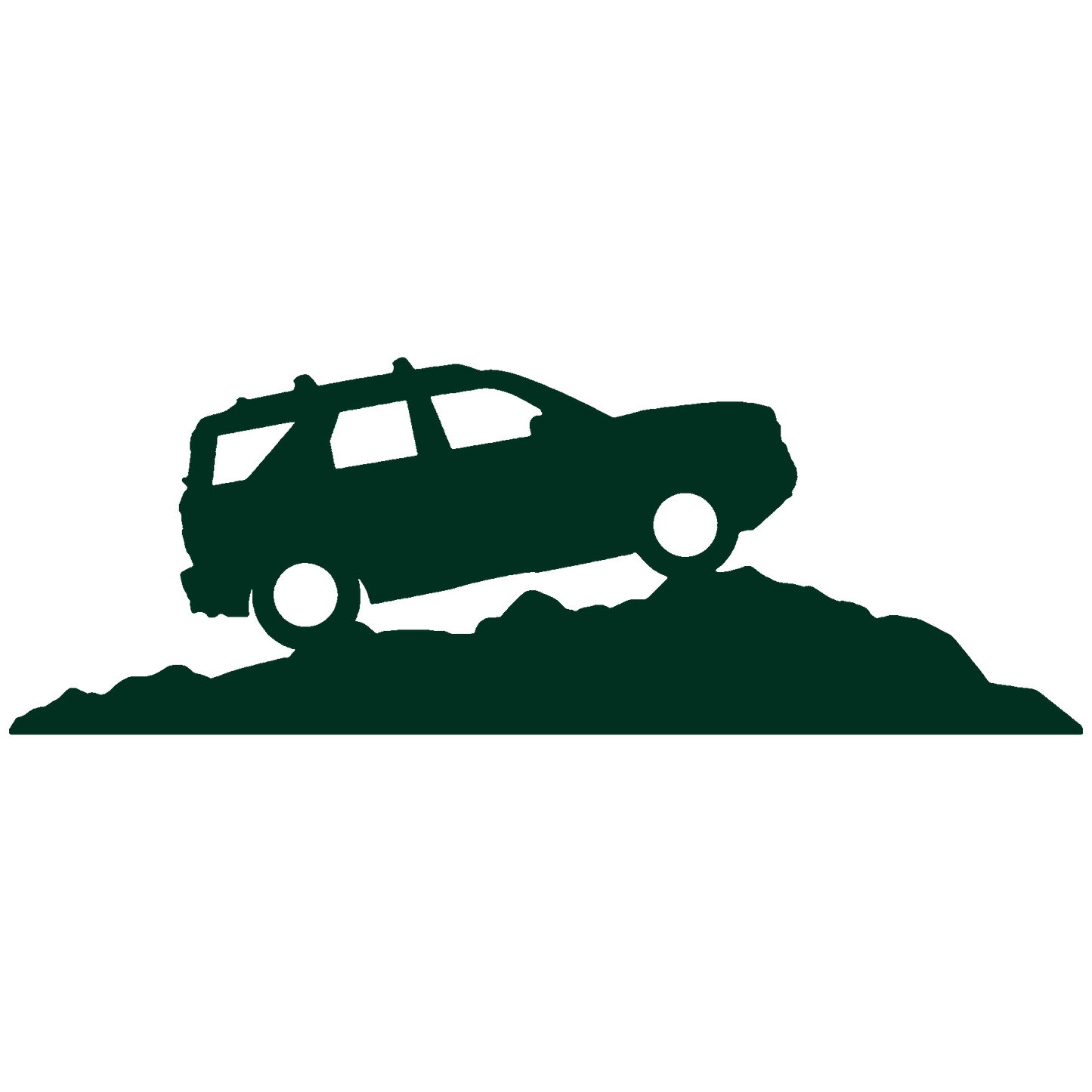 Windshield on Hill Sticker