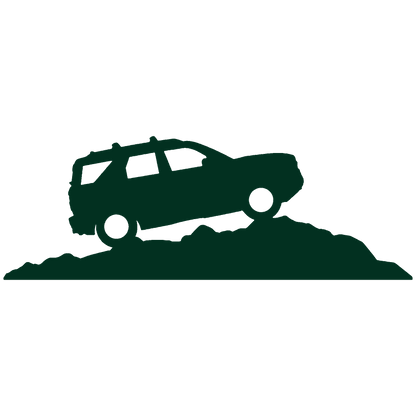 Windshield on Hill Sticker